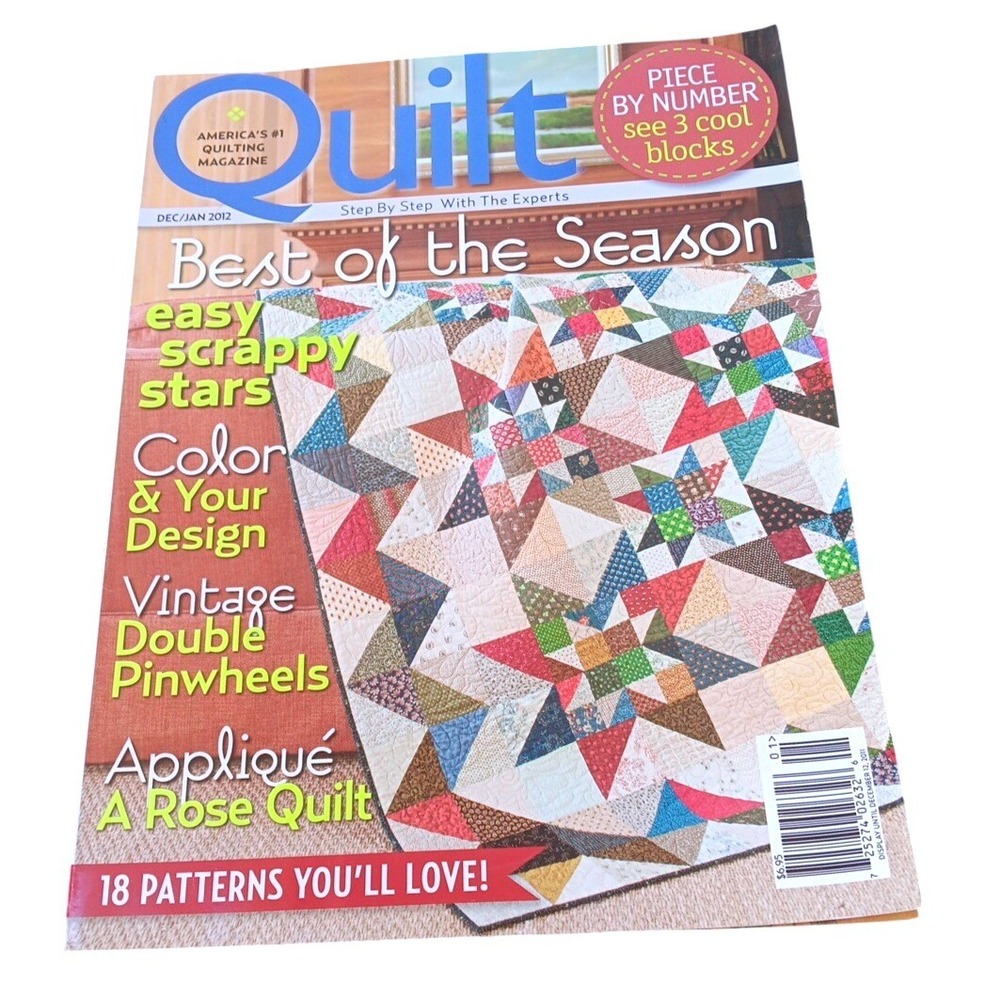 Quilt Magazine Dec/Jan 2012‎ Best of the Season 18 Patterns Dazzling Stars